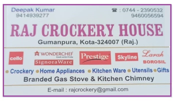 RAJ CROCKERY HOUSE