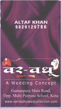 VAR VADHU WEDDING COLLECTION